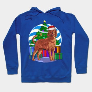 Irish Setter Dog Cute Santa Christmas Gift Hoodie